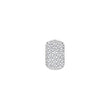 Silver system pendant w/cz 13x8mm