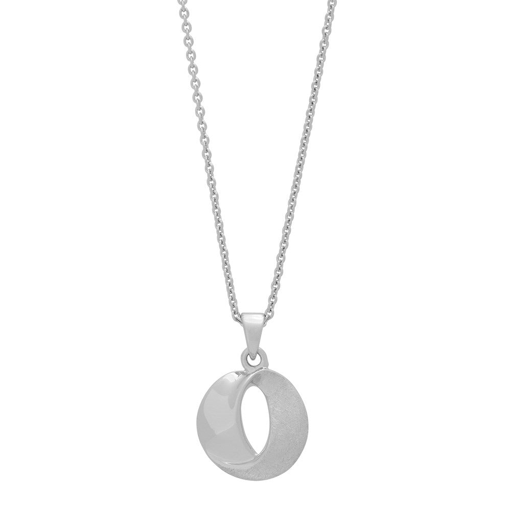 Rhod. silver necklace