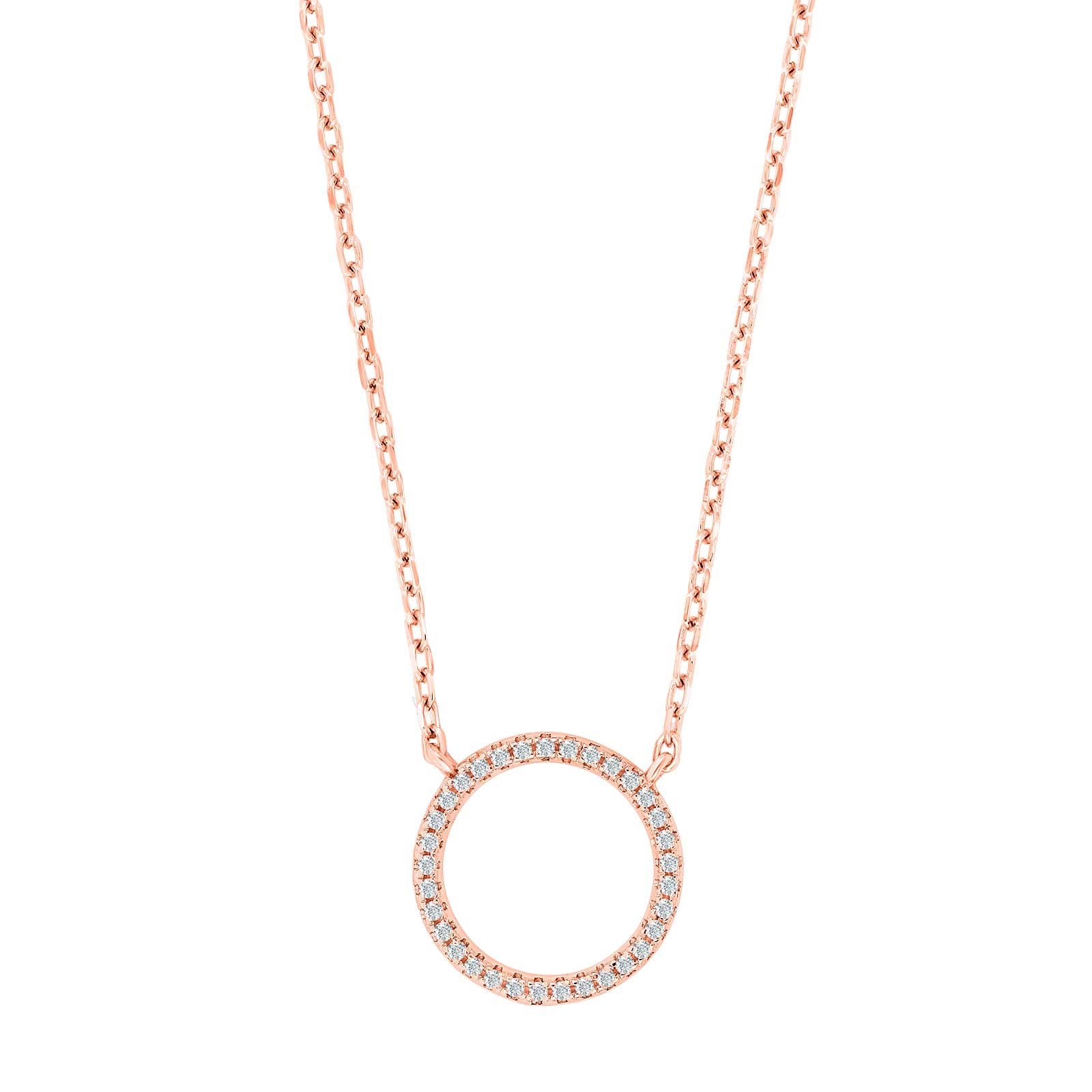 Circle pendant ANNANOR w/ chain