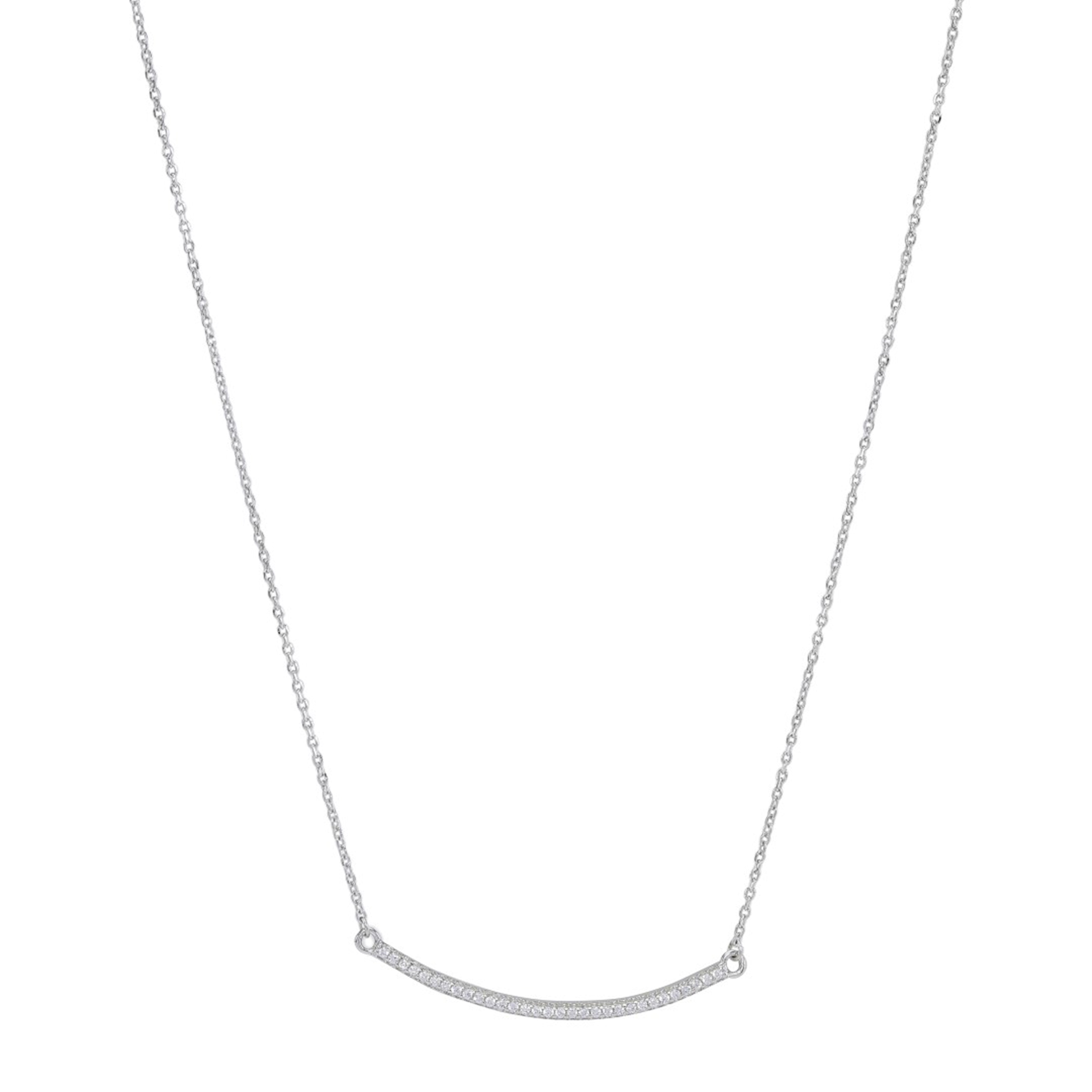 Rhod. silver necklace AMIRANOR