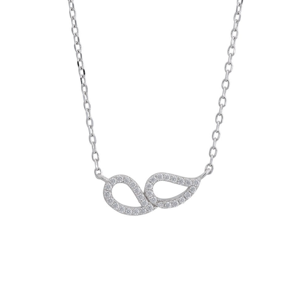 Rhod. silver necklace ALAINENOR