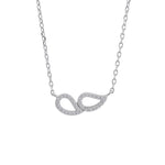 Rhod. silver necklace ALAINENOR