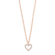 Silver pendant AIDANOR heart 8mm