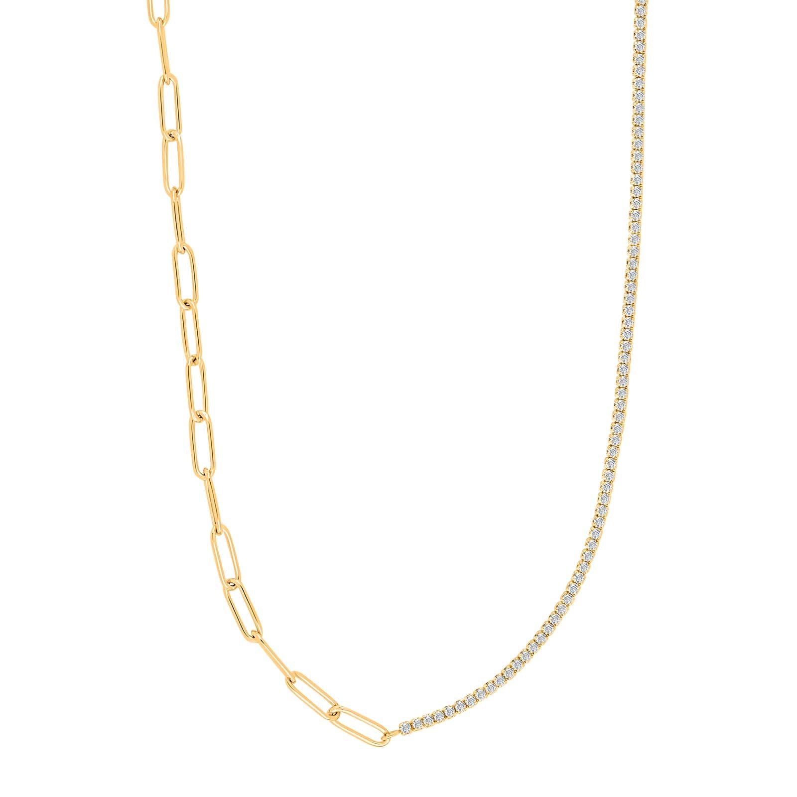 Silver necklace KLEONOR