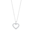 Silver necklace heart 15mm OBINOR