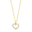 Silver necklace heart 15mm OBINOR