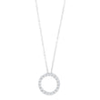 Silver necklace circle 14mm OBINOR