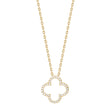 Silver necklace four-leaf clover PAMELANOR
