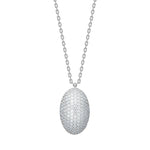 Rhd. silver necklace large REBECCANOR