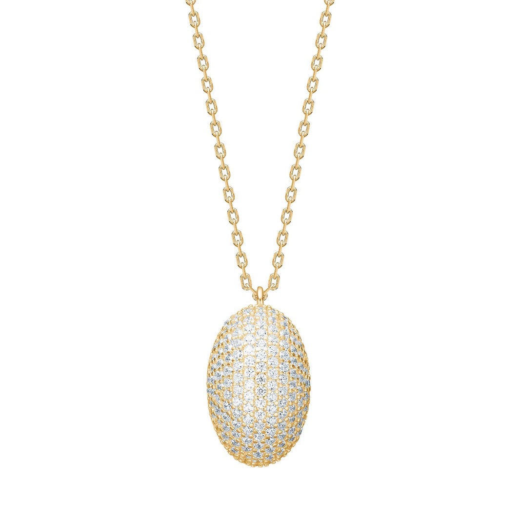 Gold plated silver necklace large REBECCANOR