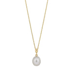 8ct. gold pendant w/pearl incl. goldpl. c