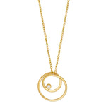 8ct. gold pendant  w. cz
