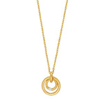 8ct. gold pendant  w. cz