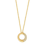 8ct. gold pendant  w. cz