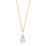 8ct. gold pendant  w. FWT and cz