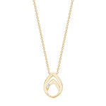 8ct. gold pendant  w. cz