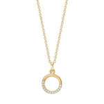 8ct. gold pendant  w. cz