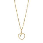 14ct. gold pendant w/dia 0.005ct W/SI