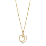 14ct. gold pendant w/dia 0.005ct W/SI