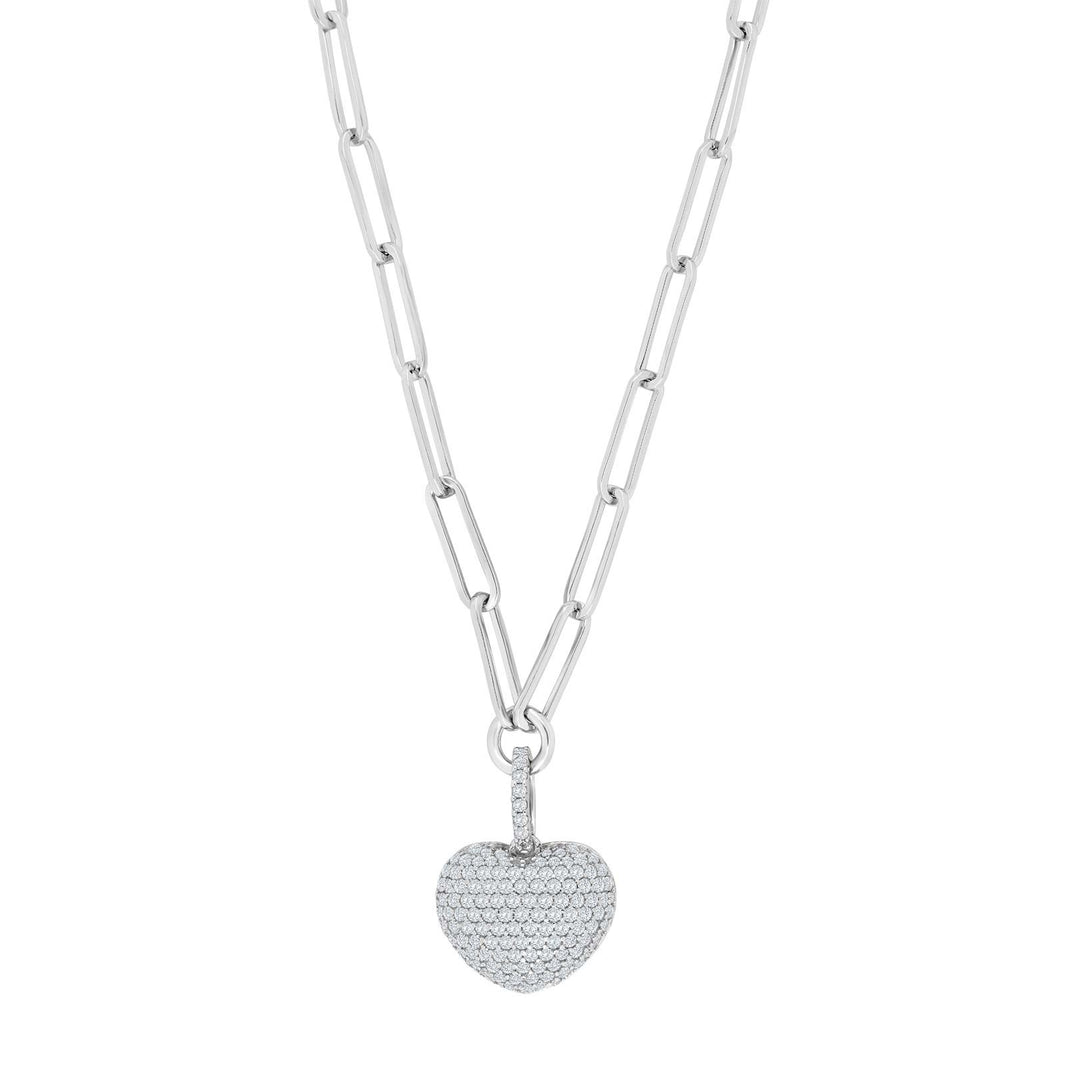 Silver necklace MIMINOR heart