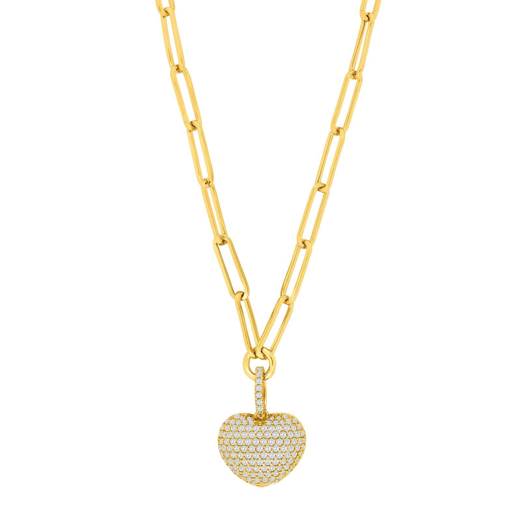 Silver necklace MIMINOR heart
