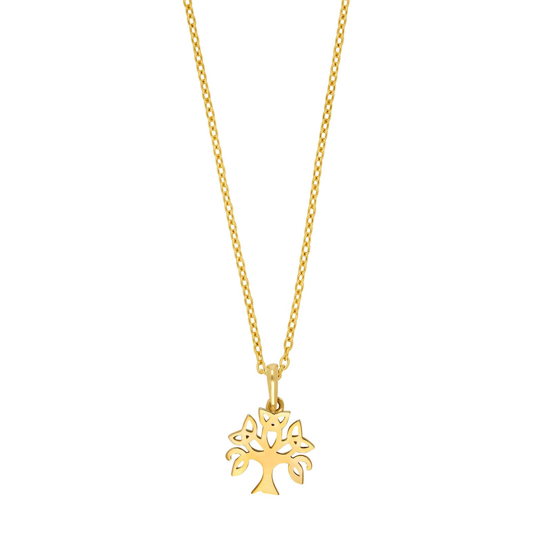 8ct. gold pendant tree of life incl. goldpl. silve