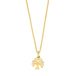 8ct. gold pendant tree of life incl. goldpl. silve