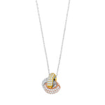 Rhd. silver necklace OLIVIANOR