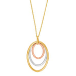 8ct. gold pendant incl. goldpl. chain