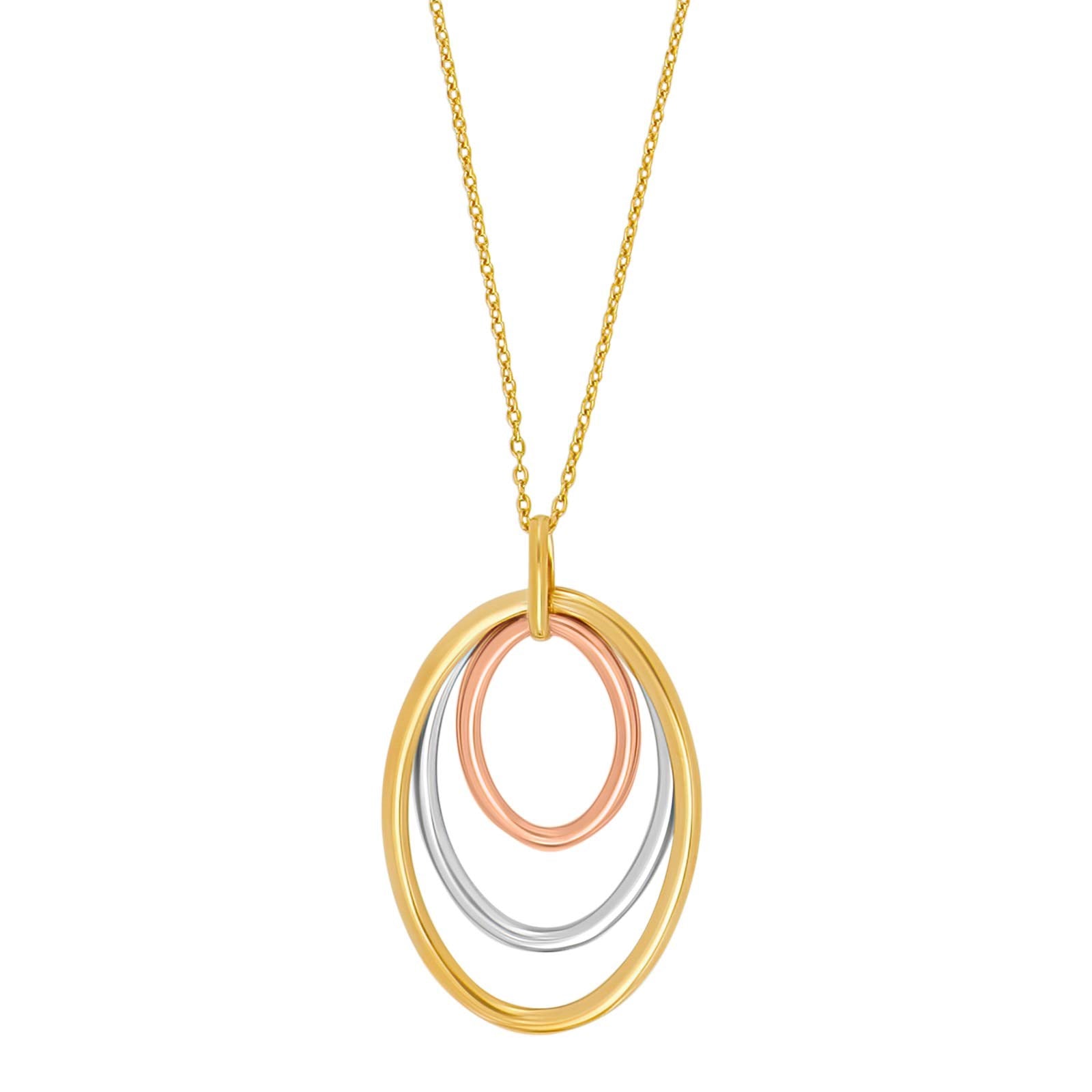 8ct. gold pendant incl. goldpl. chain