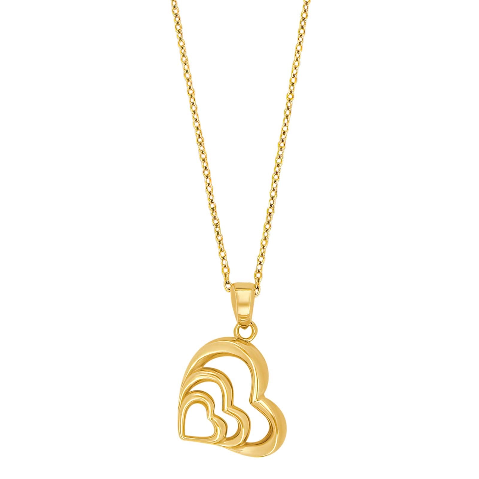 8ct. gold pendant heart