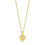 8ct. gold pendant heart incl. goldpl. silver