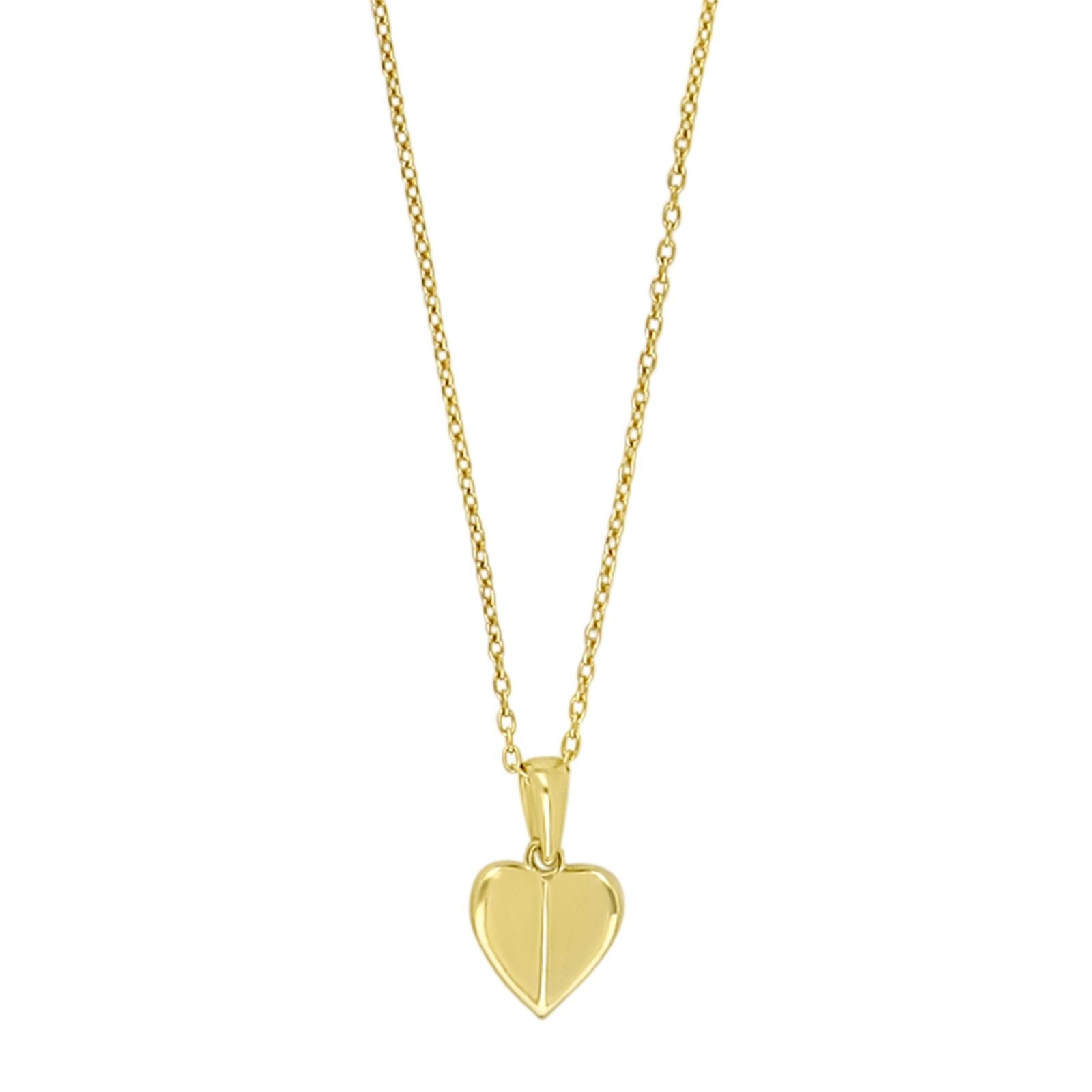 8ct. gold pendant heart incl. goldpl. silver