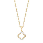 8ct. gold pendant w/cz incl. goldpl. Silver