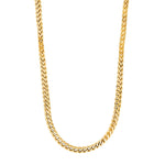 SON kæde steel IP gold  55+5cm, box-chain