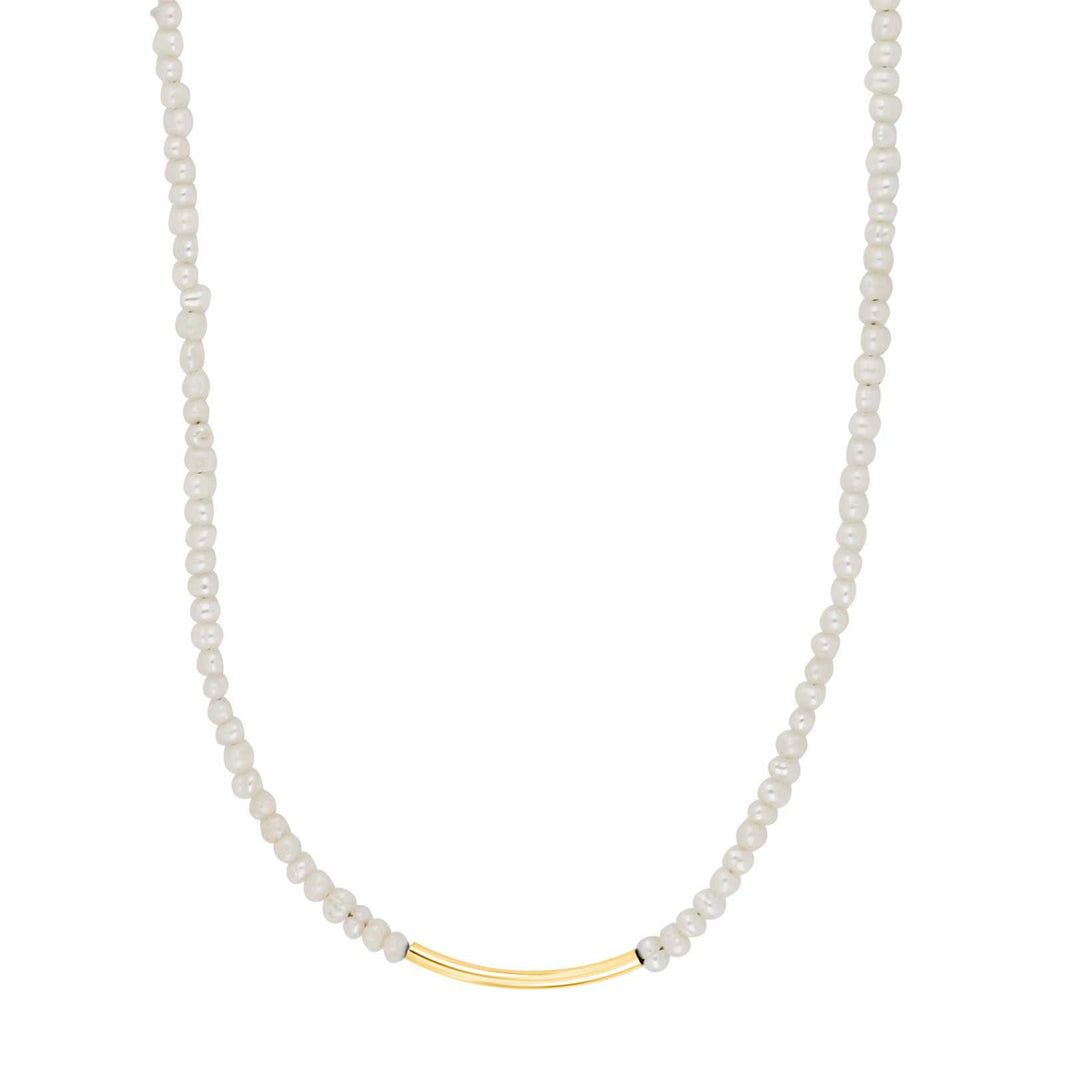 Silver necklace PEARL52