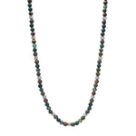 SON chain steel w. moss agate/ilmenite bronzitite