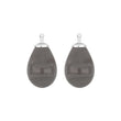 Bohemian quartz glass drop