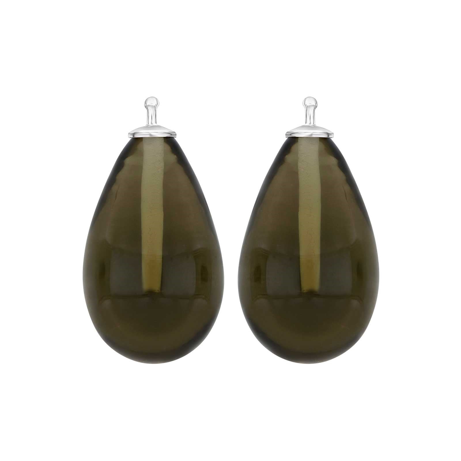 Bohemian quartz glass drop