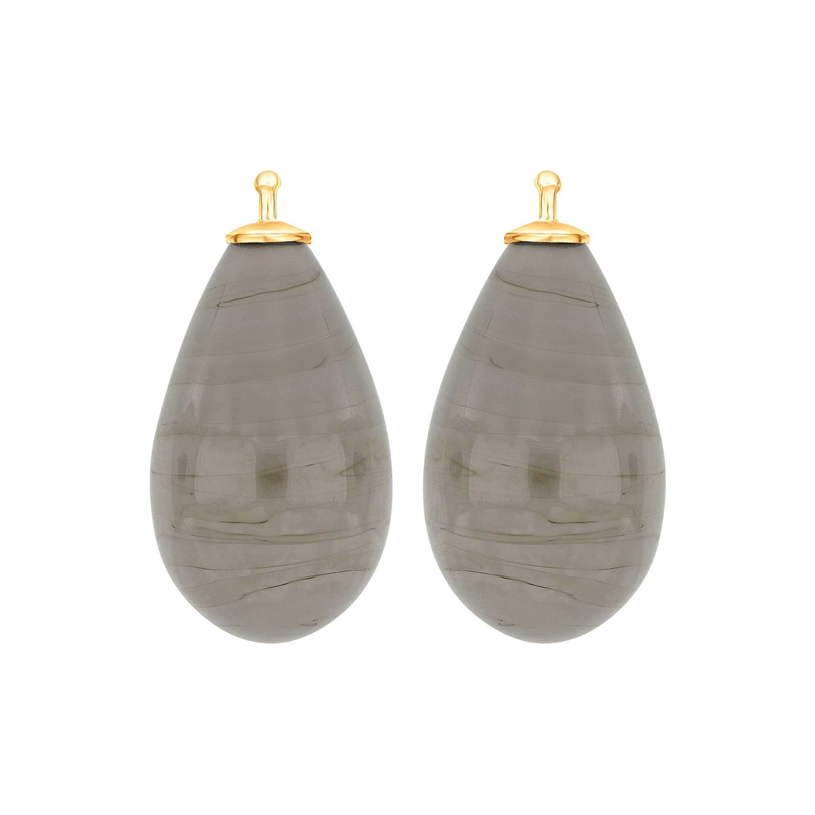 Bohemian quartz glass drop