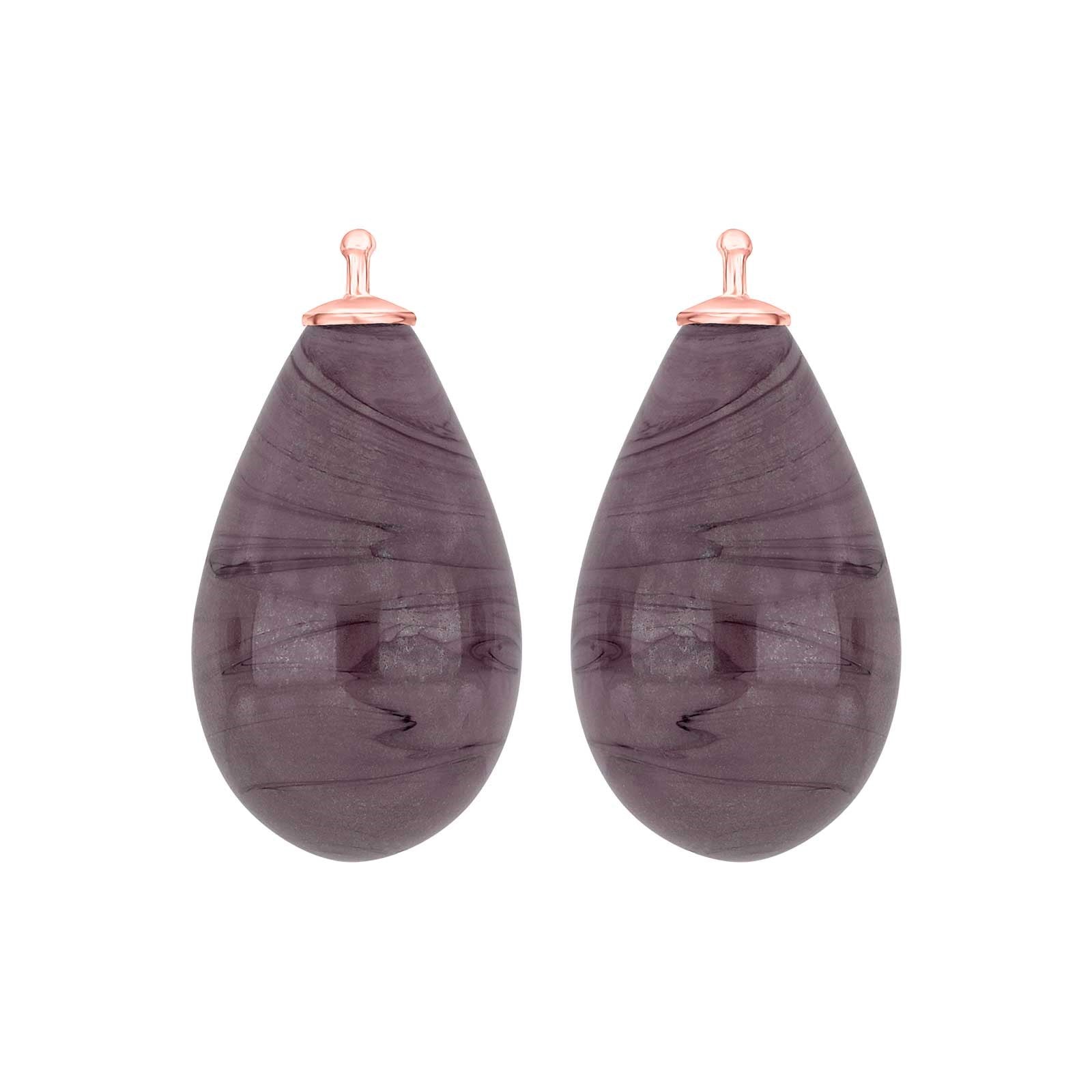 Bohemian quartz glass drop