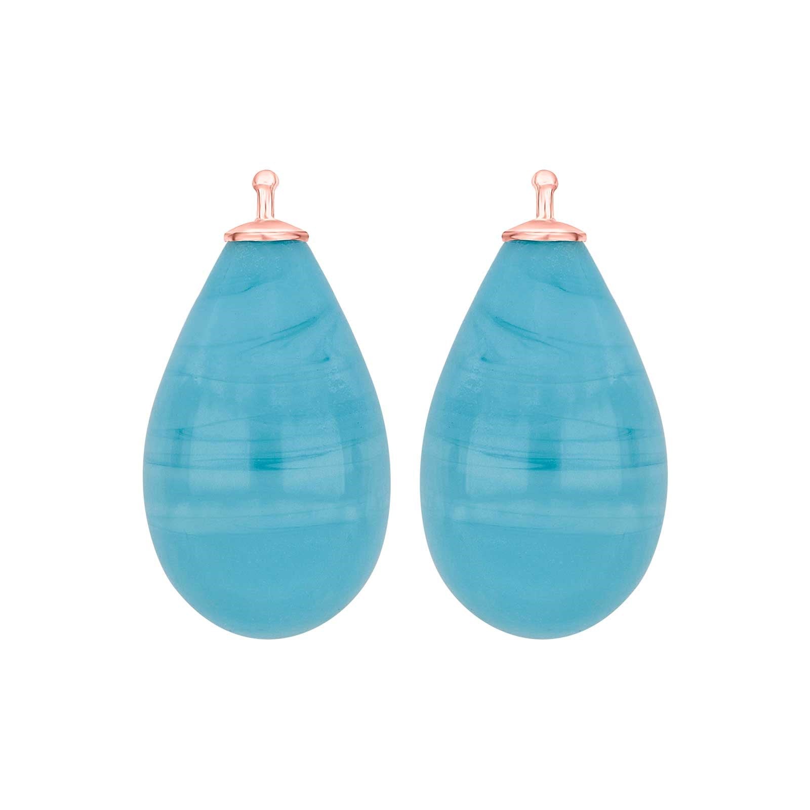 Bohemian quartz glass drop