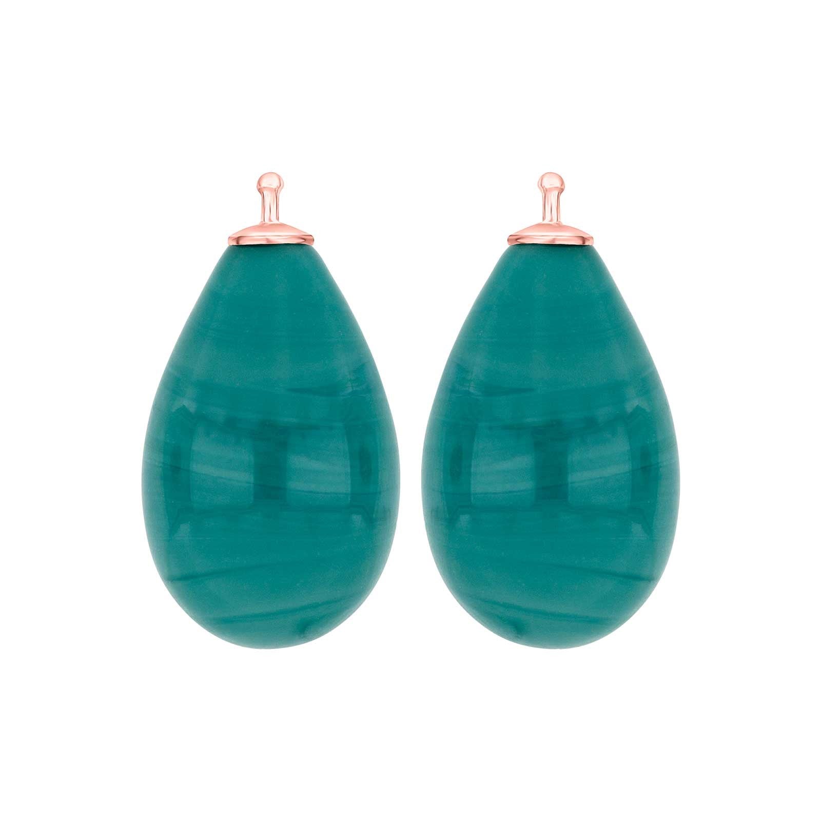 Bohemian quartz glass drop