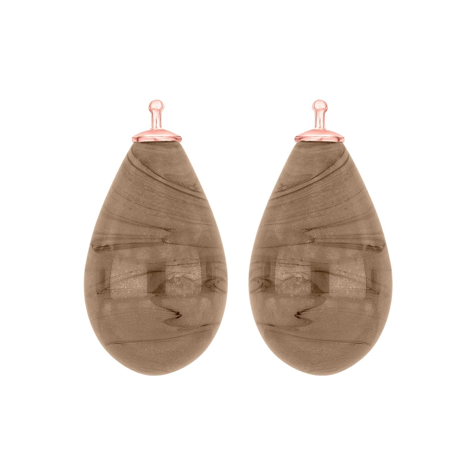 Bohemian quartz glass drop
