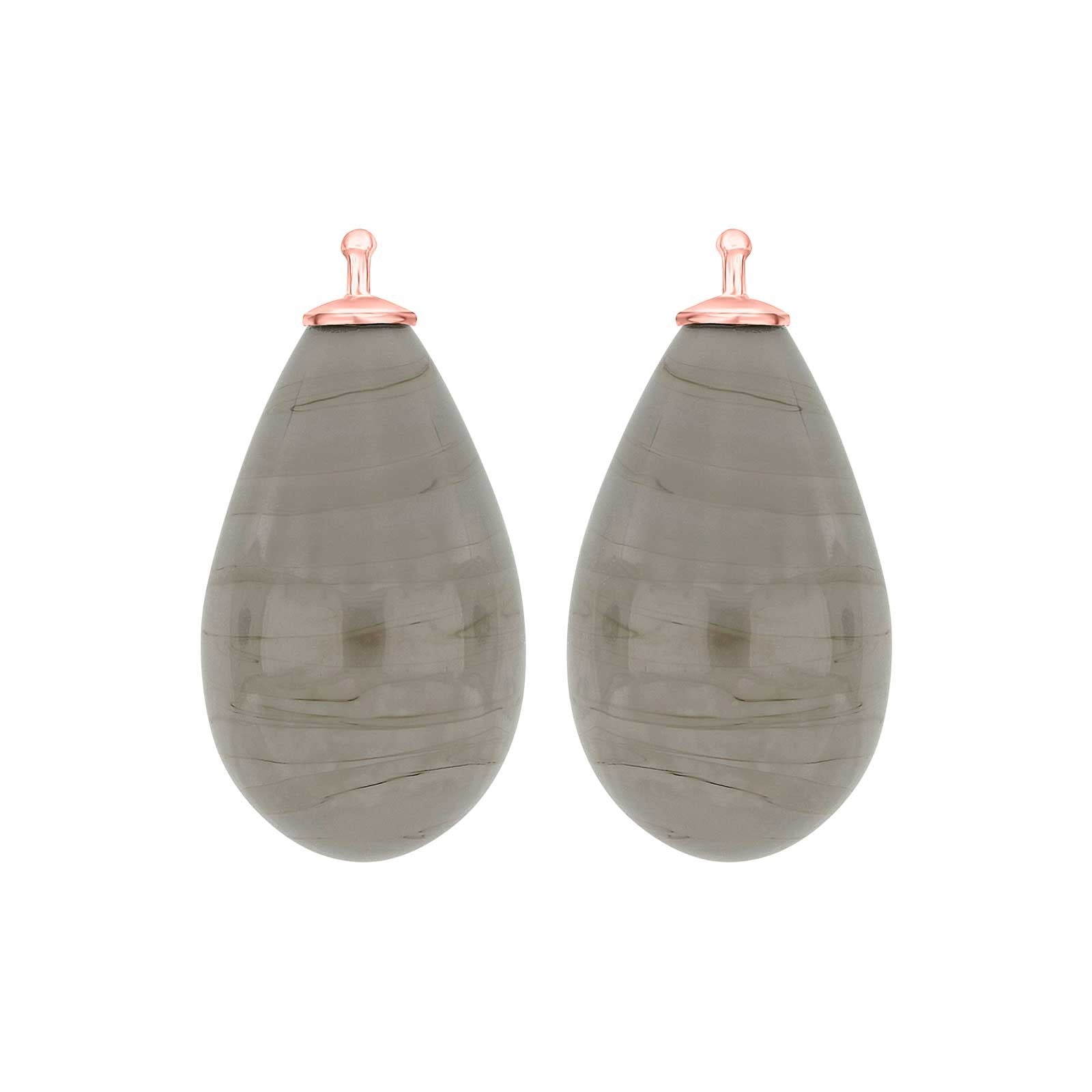 Bohemian quartz glass drop