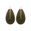 Bohemian quartz glass drop