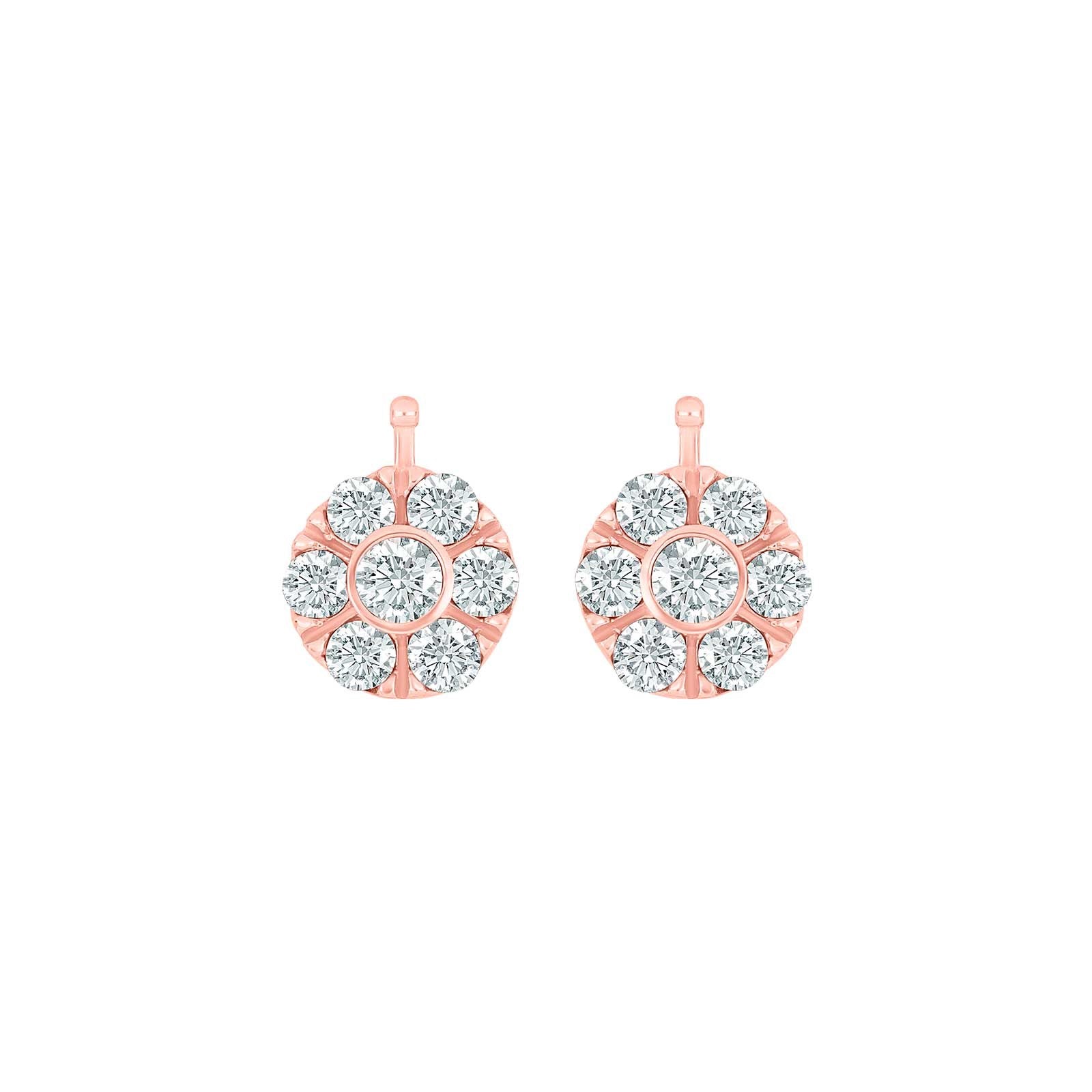 Silver system-pendant flower w/cz