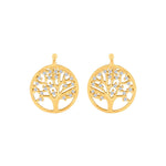 Silver system pendant tree of life m/cz