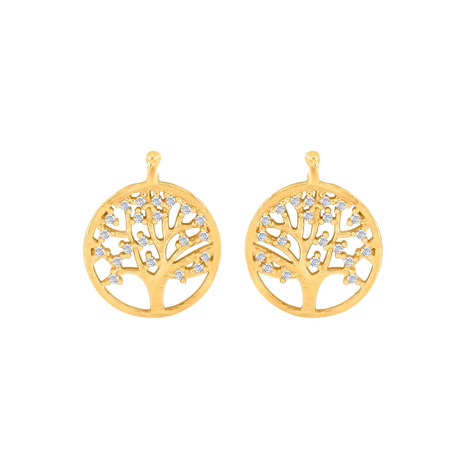 Silver system pendant tree of life m/cz