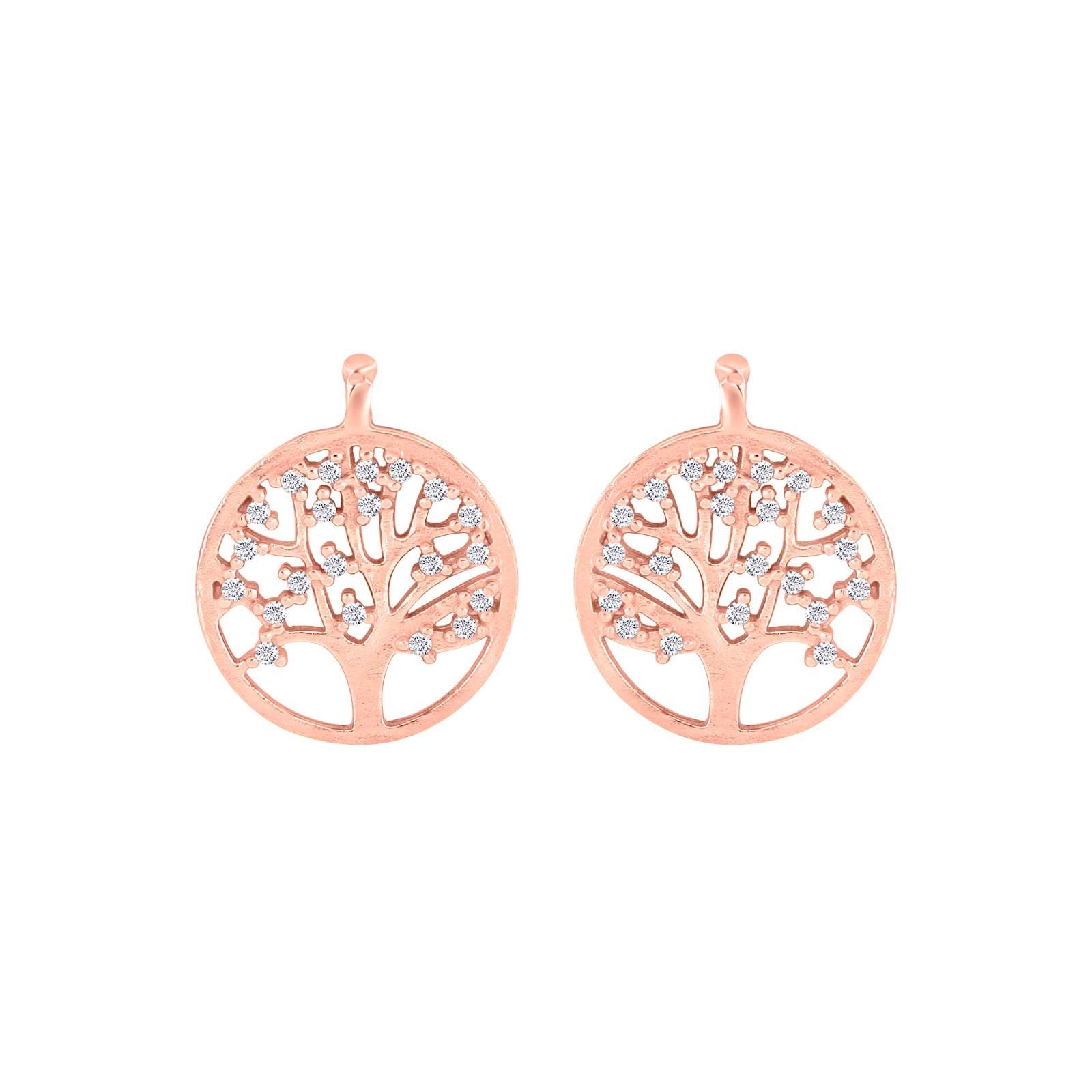 Silver system pendant tree of life m/cz